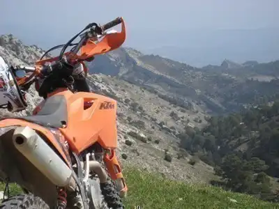 The best of Spanish mountain scenery, as seen from a KTM dirtbike