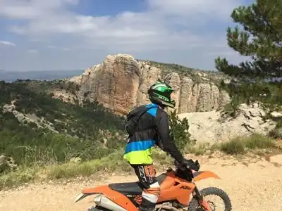 Offroad adventures on enduro dirtbikes